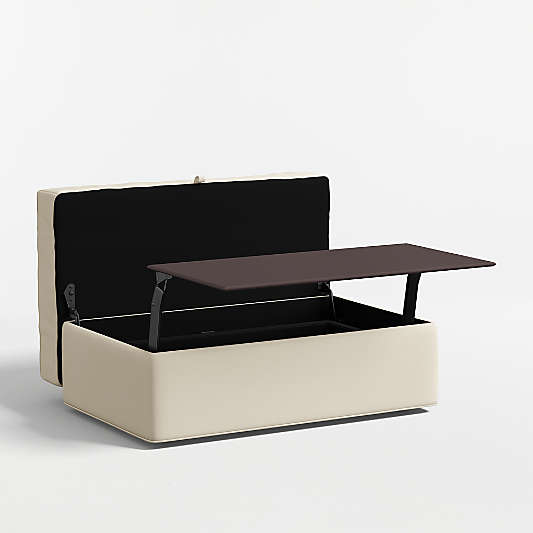 Axis Classic 43" Storage Ottoman with Tray