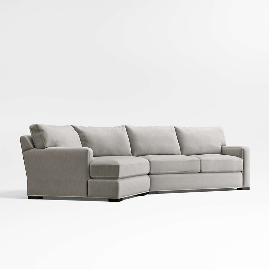 Angled chaise outlet sectional