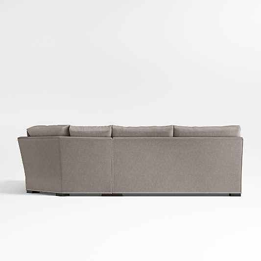 Axis Classic 3-Piece L-Shaped Wedge Corner Sectional Sofa