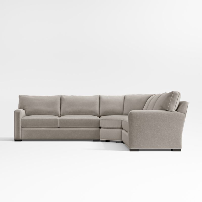 Axis Classic 3-Piece L-Shaped Wedge Corner Sectional Sofa - image 5 of 9