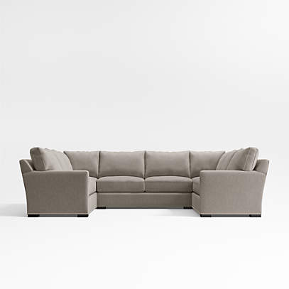 Crate and barrel u deals shaped sectional