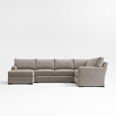 Axis Classic 4-Piece L-Shaped Sectional Sofa with Chaise