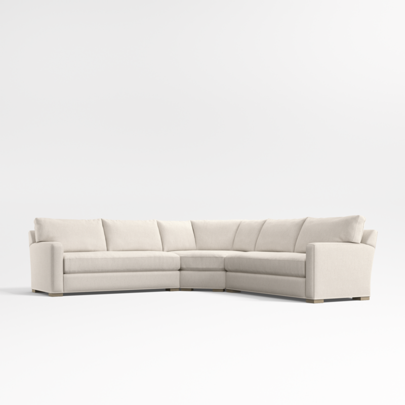 Axis Classic 3-Piece L-Shaped Wedge Bench Sectional Sofa - image 0 of 12