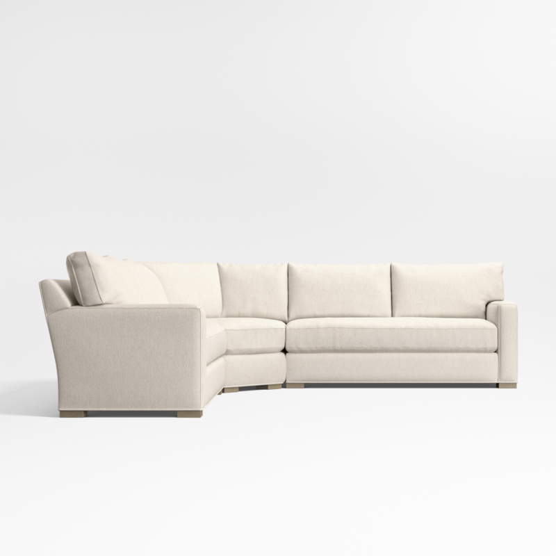 Axis Classic 3-Piece L-Shaped Wedge Bench Sectional Sofa - image 11 of 12