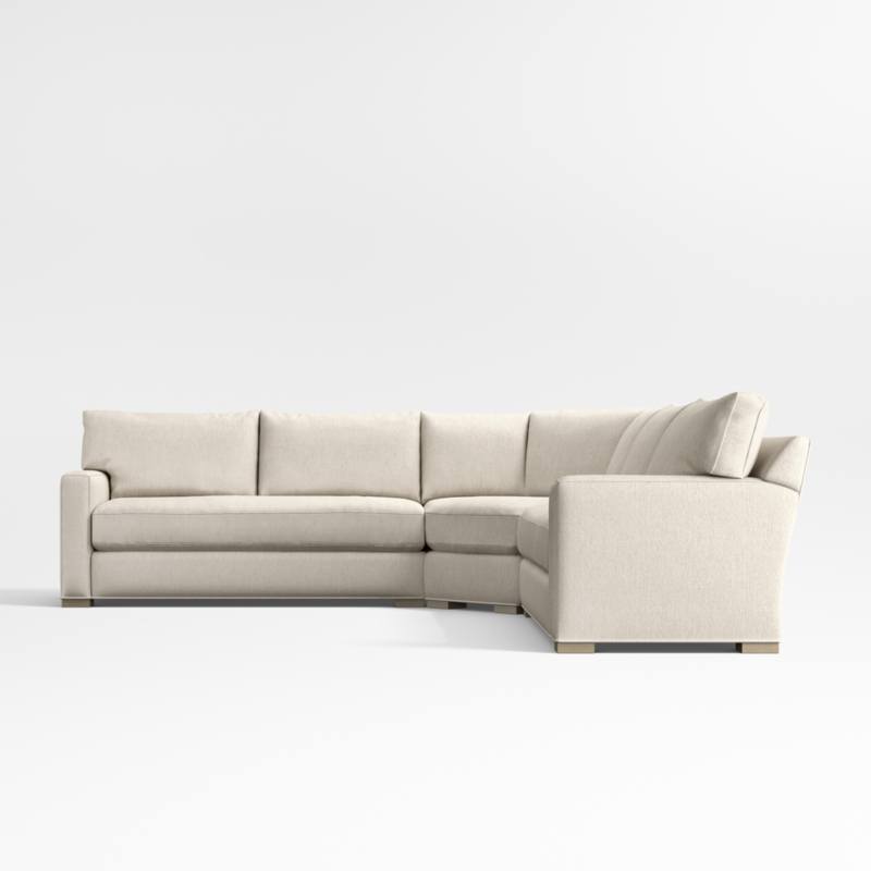 Axis Classic 3-Piece L-Shaped Wedge Bench Sectional Sofa - image 10 of 12