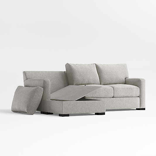 Axis Classic 88" Reversible Storage Chaise Lounger