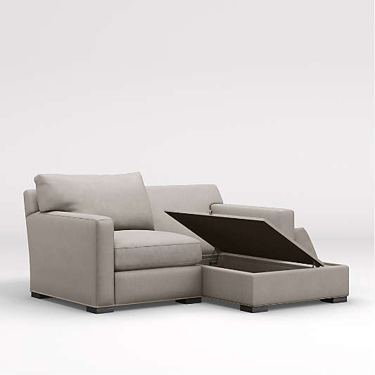 Axis 2-Piece Sectional Sofa with Storage Chaise Lounge