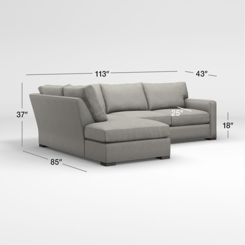 View Axis 2-Piece Sectional Sofa with Left-Arm Corner Bumper - image 3 of 6