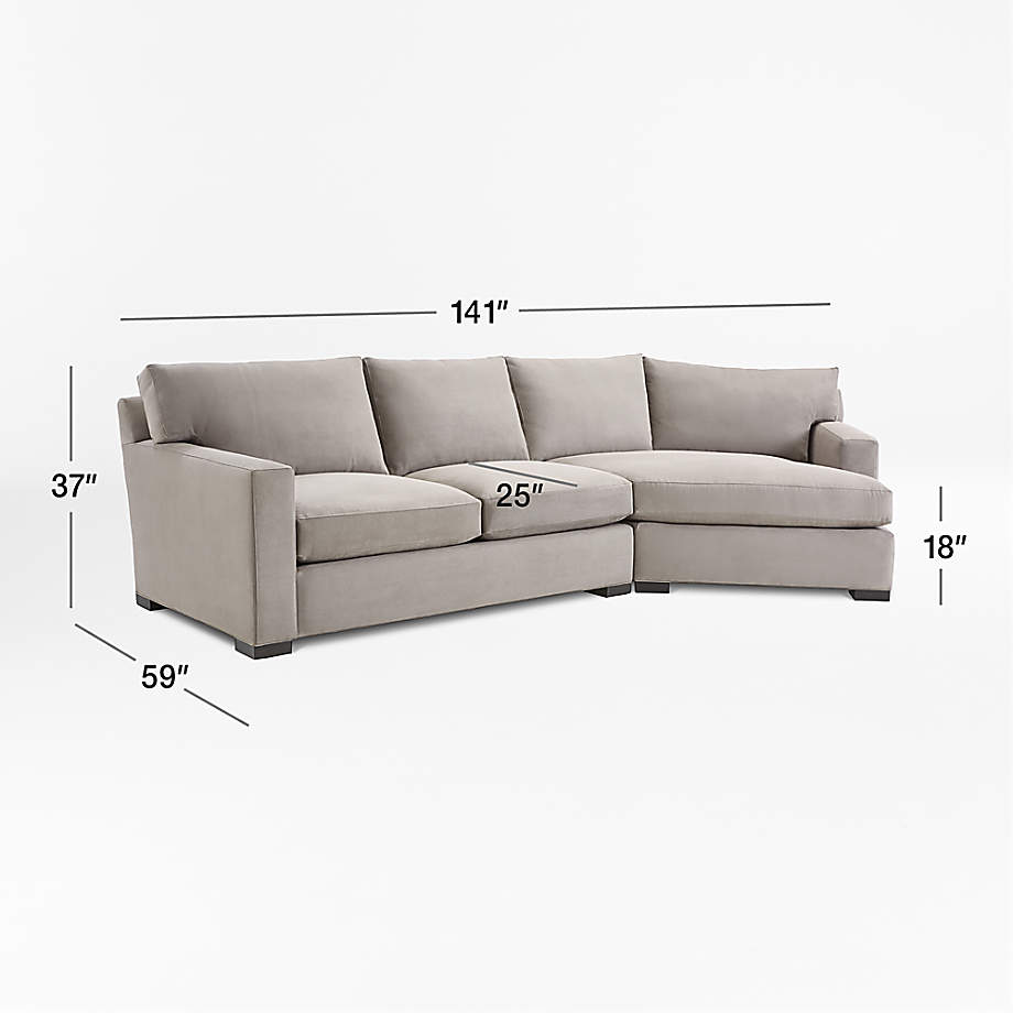 90 Degree Angle Sectional Sofa | Baci Living Room