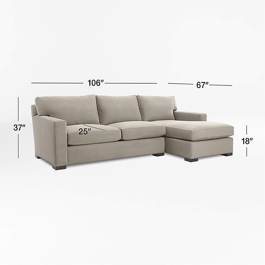 Crate & barrel clearance axis ii sectional