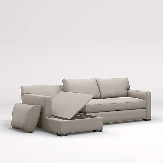 Axis 2-Piece Sectional Sofa with Storage Chaise Lounge