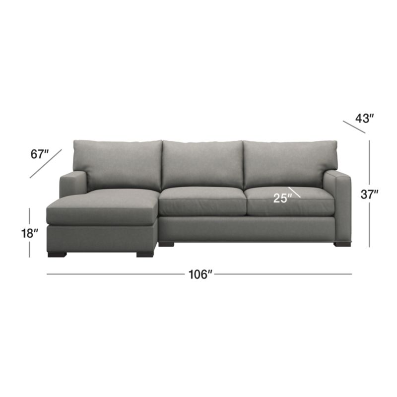 View Axis 2-Piece Sectional Sofa with Left-Arm Storage Chaise - image 3 of 8