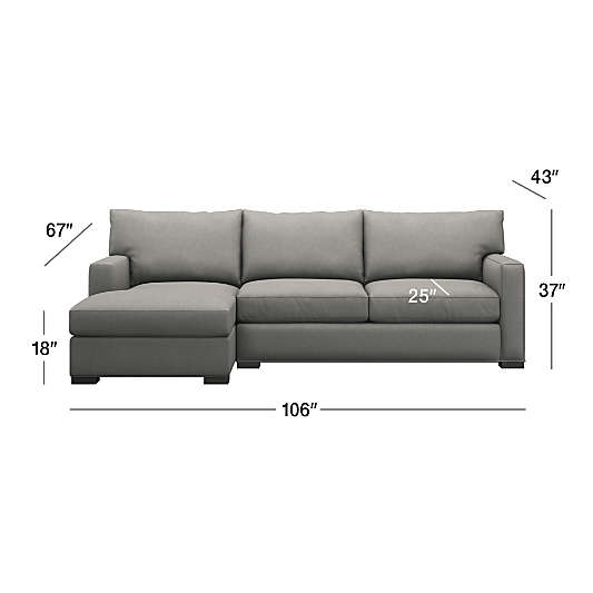 Axis 2-Piece Sectional Sofa with Left-Arm Storage Chaise