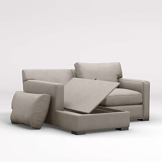 Axis 2-Piece Sectional Sofa with Storage Chaise Lounge