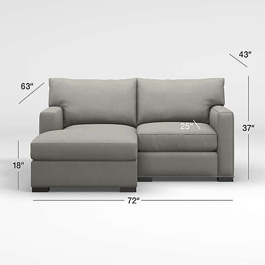 Axis 2-Piece Sectional Sofa with Right-Arm Storage Chaise