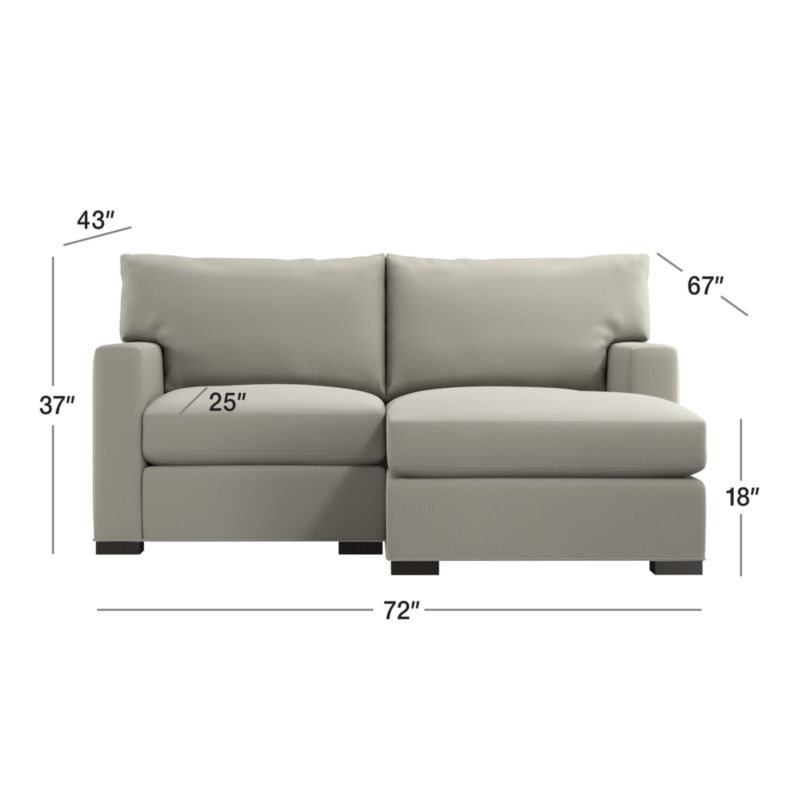 View Axis 2-Piece Small Space Sectional Sofa - image 3 of 8