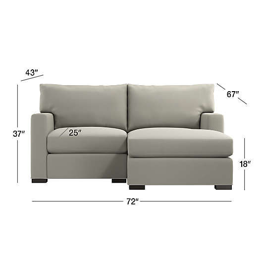 Axis 2-Piece Small Space Sectional Sofa