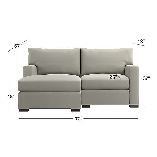 Axis 2-Piece Small Space Sectional Sofa