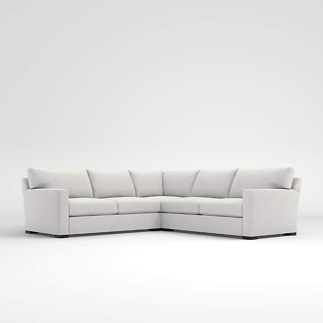 Axis 3Piece Sectional Sofa + Reviews Crate & Barrel Canada