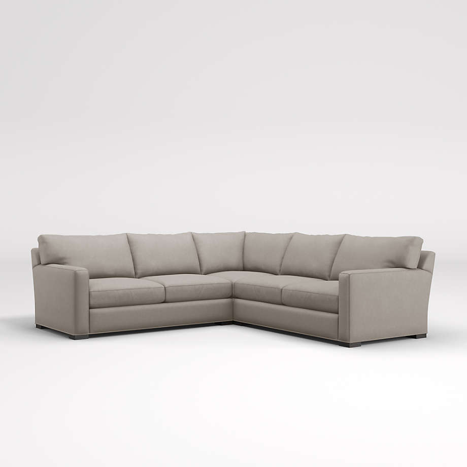 Axis 3Piece Sectional Sofa + Reviews Crate & Barrel Canada
