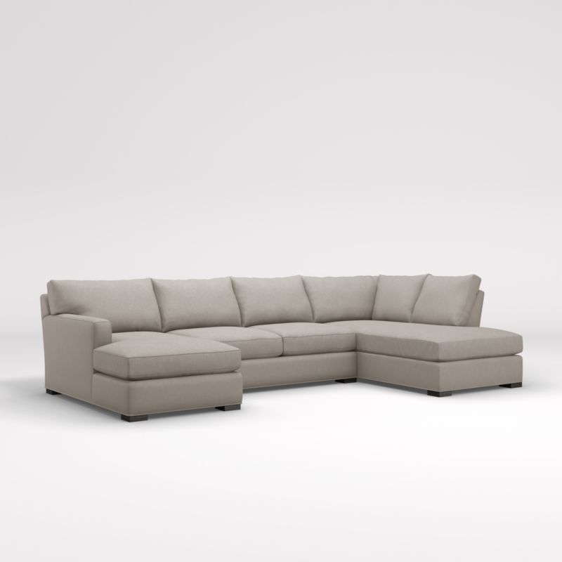 Axis 3-Piece U-Shaped Sectional Sofa with Right-Arm Corner Bumper - image 0 of 6