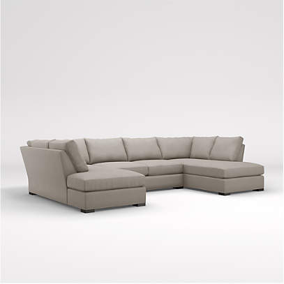3 piece u shaped clearance sectional