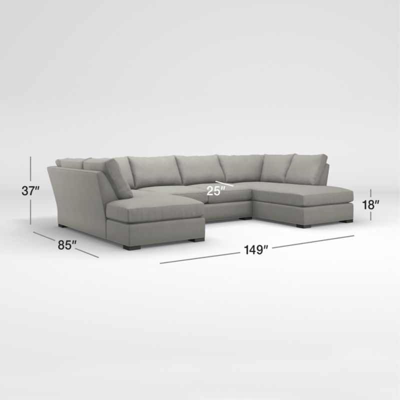 View Axis 3-Piece U-Shaped Sectional Sofa with Corner Bumpers - image 3 of 7