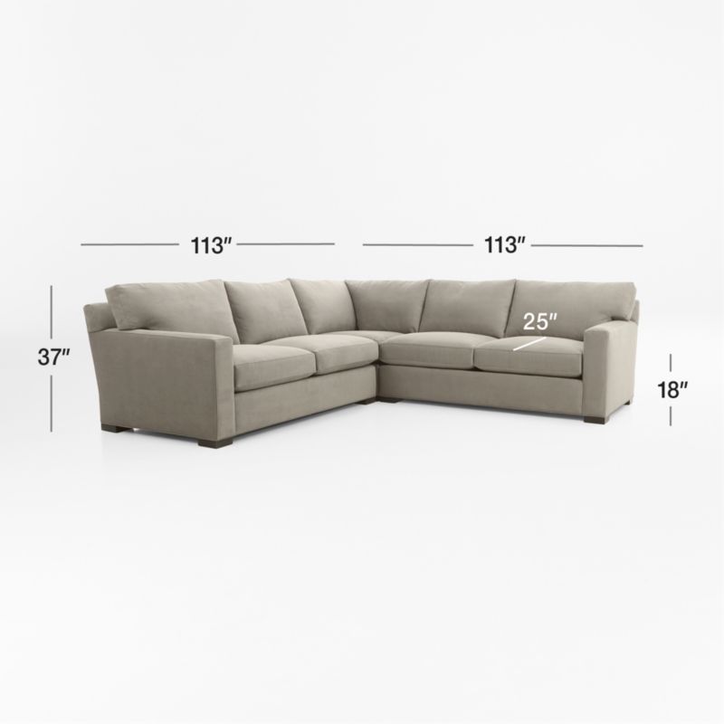 View Axis 3-Piece Sectional Sofa - image 2 of 8