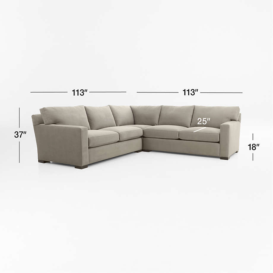 View Axis 3-Piece Sectional Sofa - image 3 of 9