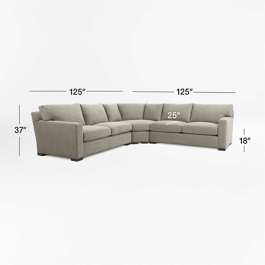 View Axis 3-Piece Sectional Sofa - image 3 of 7