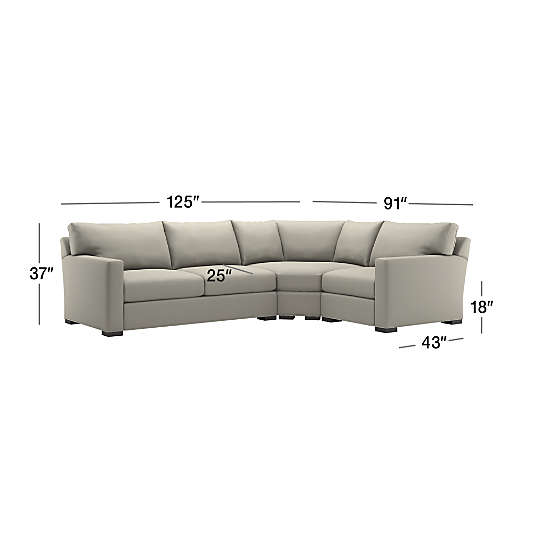 Axis 3-Piece Sectional Sofa