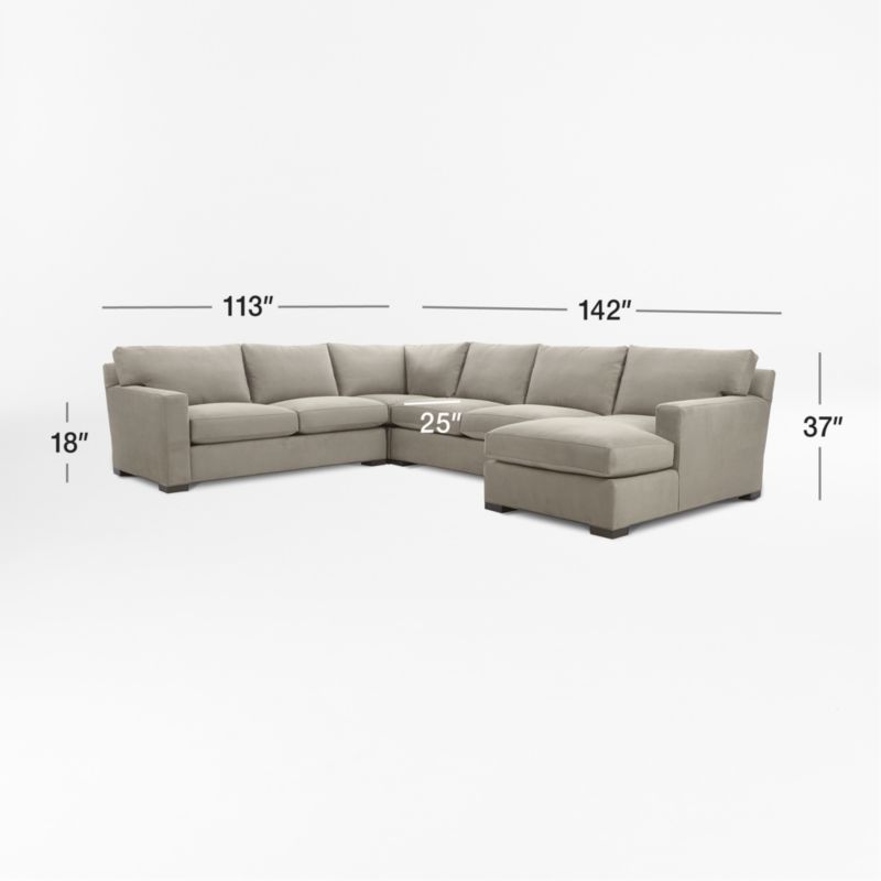 View Axis 4-Piece Sectional Sofa - image 2 of 8