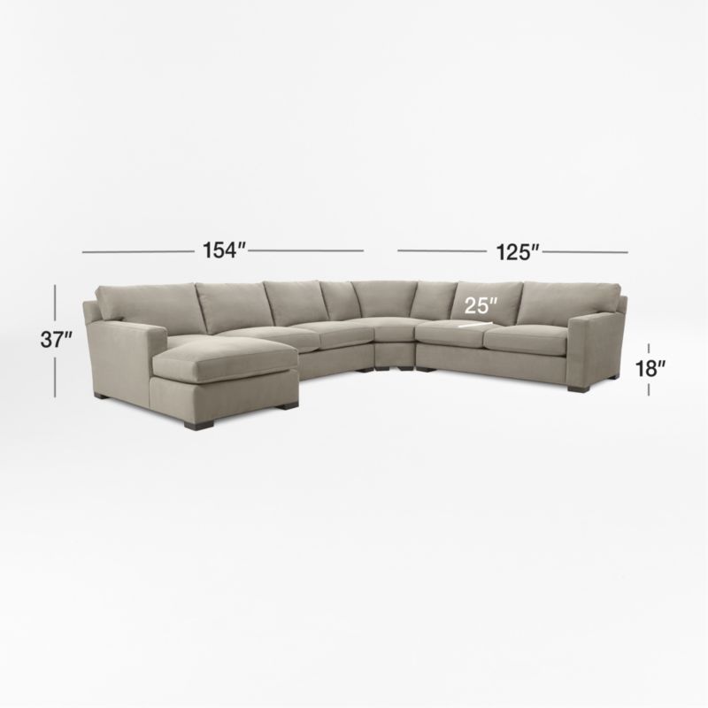 View Axis 4-Piece Sectional Sofa - image 2 of 8