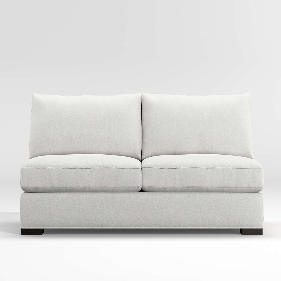 Axis Armless Loveseat + Reviews | Crate & Barrel