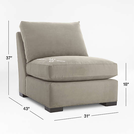 Axis Armless Chair Sectional Piece