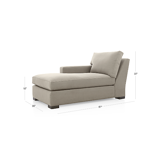 Axis Left-Arm Chaise Lounge Sectional Piece