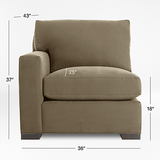 Axis Left-Arm Chair Sectional Piece