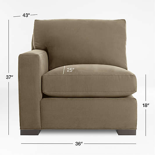 Axis Left-Arm Chair Sectional Piece