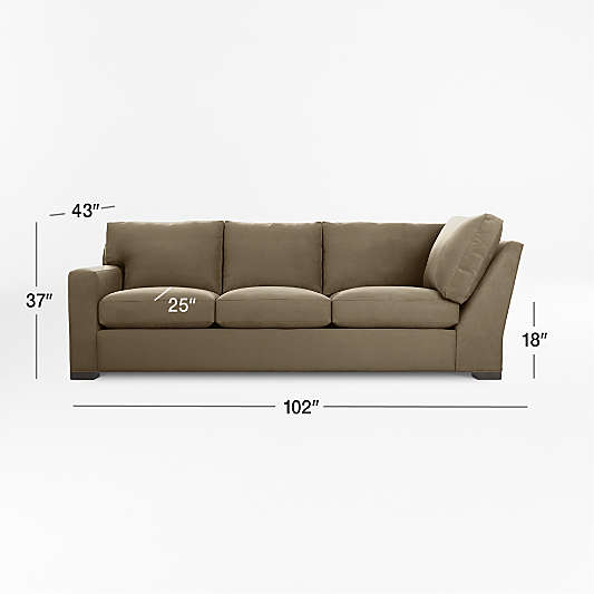 Axis Left-Arm Corner Sofa Sectional Piece