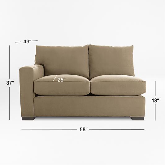 Axis Left-Arm Loveseat Sectional Piece