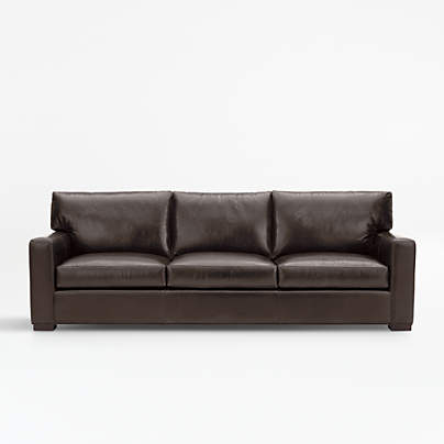 Axis Leather 3 Seat Queen Sleeper Sofa Reviews Crate And Barrel Axis Leather 3 Seat Queen Sleeper Sofa, Wide Seat Leather Sofa