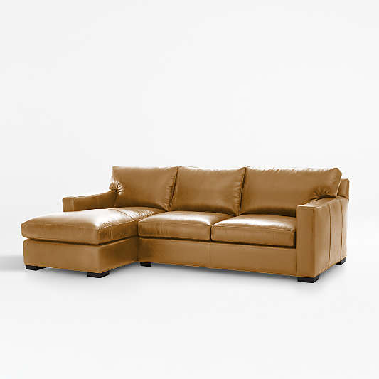 Axis Leather 2-Piece Sectional Sofa