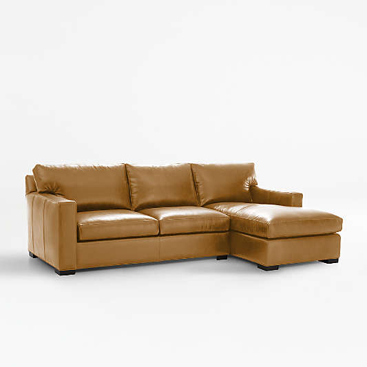 Axis Leather 2-Piece Sectional Sofa