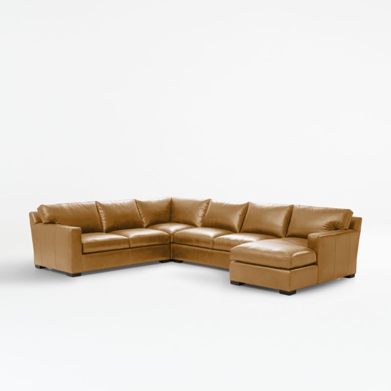 Axis Leather 4-Piece Sectional Sofa - image 0 of 3