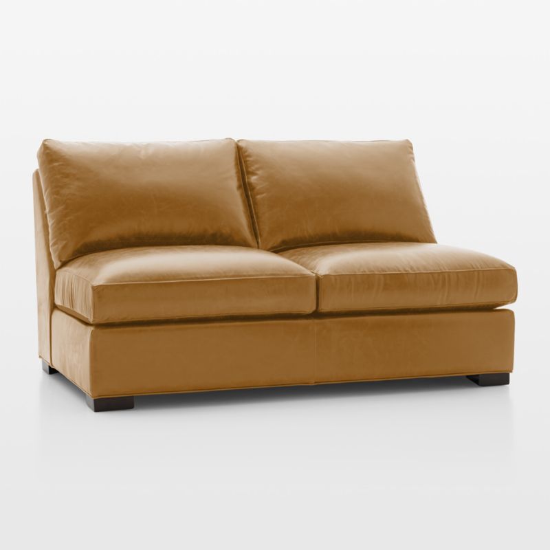 Axis Leather Armless Full Sleeper Sofa - image 3 of 7