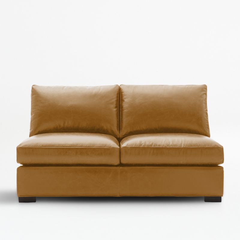 Axis Leather Armless Full Sleeper Sofa - image 0 of 7