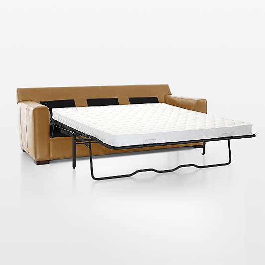 Axis 3-Seat 88" Leather Queen Sleeper Sofa