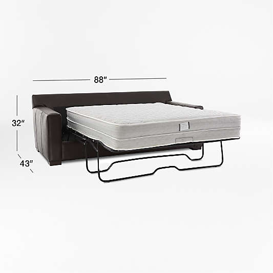 Axis Leather Sleeper Sofa (58"-88")