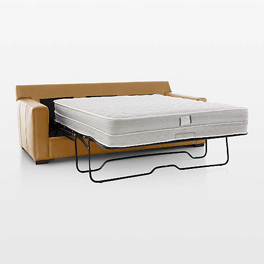 Axis 3-Seat 88" Leather Queen Sleeper Sofa with Air Mattress