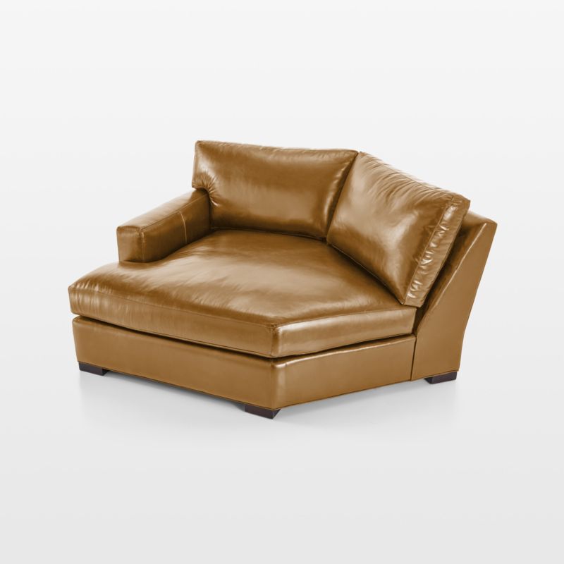 Axis Leather Left Arm Angled Chaise Lounge - image 7 of 7